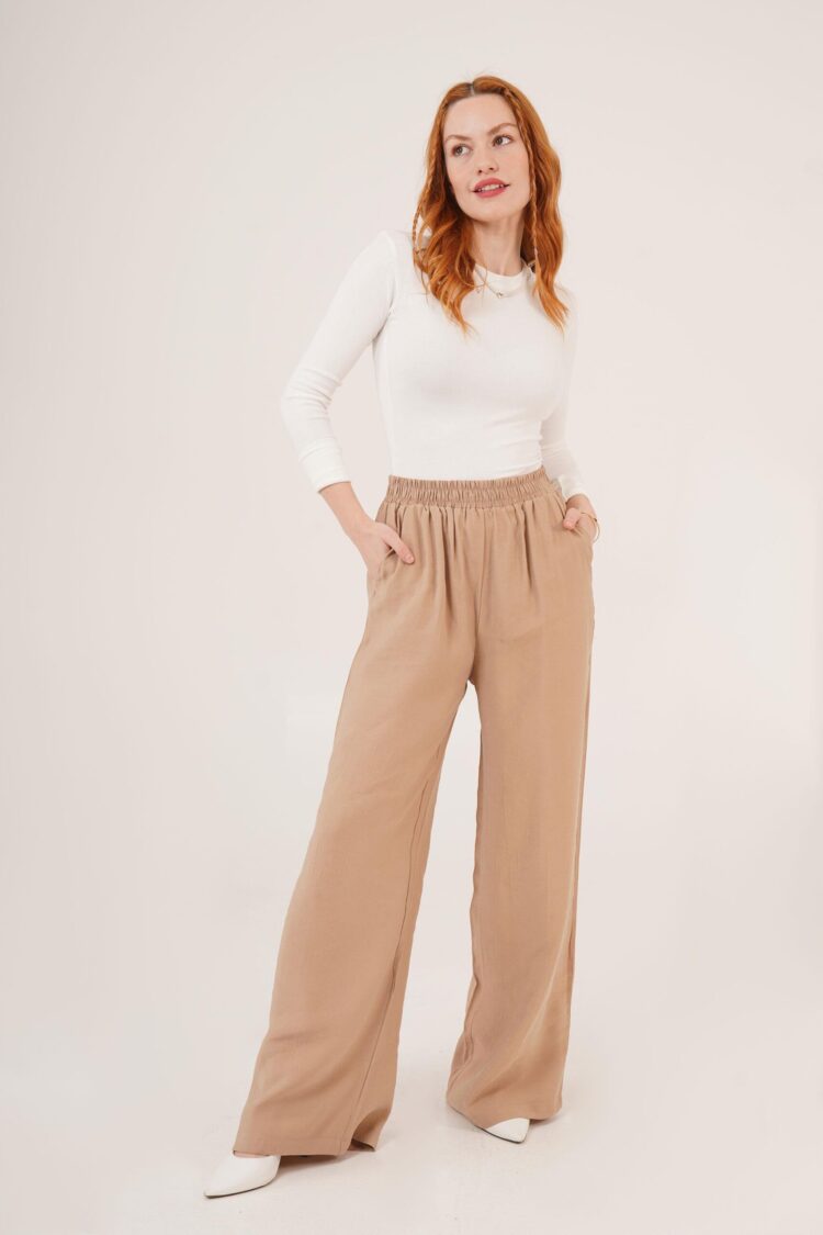 Wholesale Pants With Elastic Waist Double Pockets