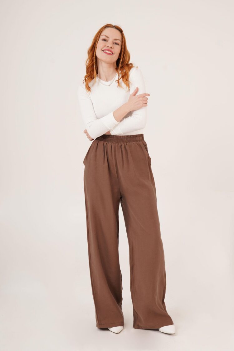 Wholesale Pants With Elastic Waist Double Pockets