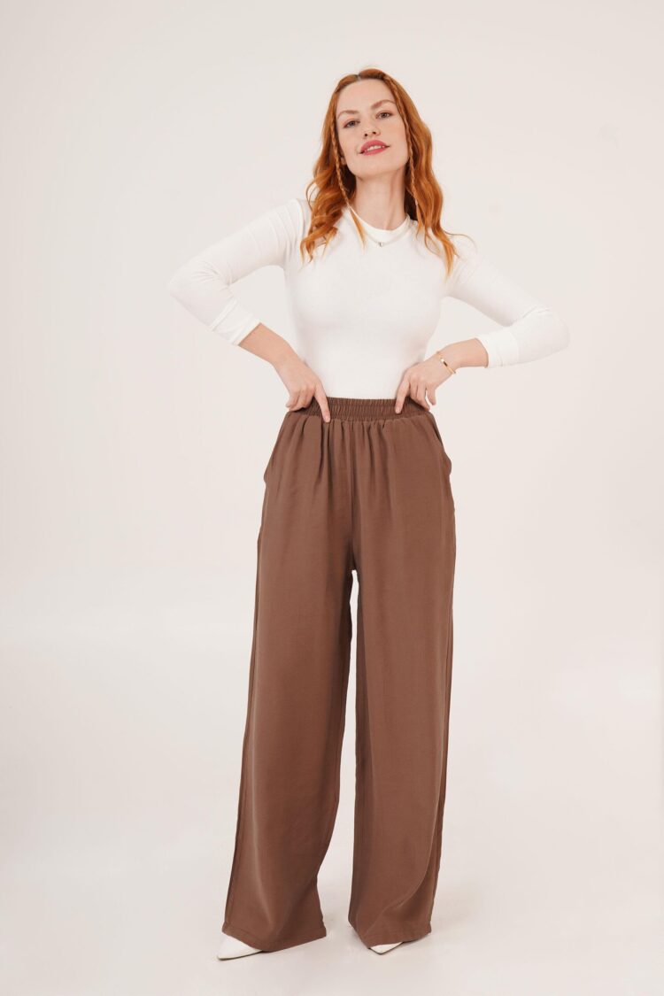 Wholesale Pants With Elastic Waist Double Pockets