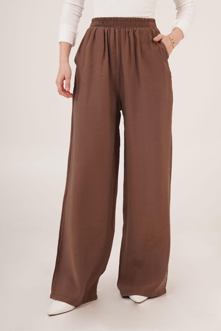 Wholesale Pants With Elastic Waist Double Pockets - Lustrin - Globality Store - Women Clothes Wholesale Turkey