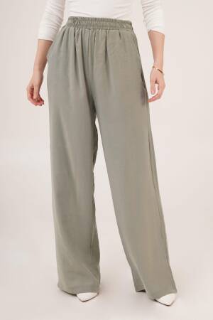 Wholesale Pants With Elastic Waist Double Pockets - Lustrin - Globality Store - Women Clothes Wholesale Turkey