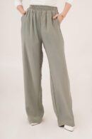 Wholesale Pants With Elastic Waist Double Pockets - Lustrin - Globality Store - Women Clothes Wholesale Turkey