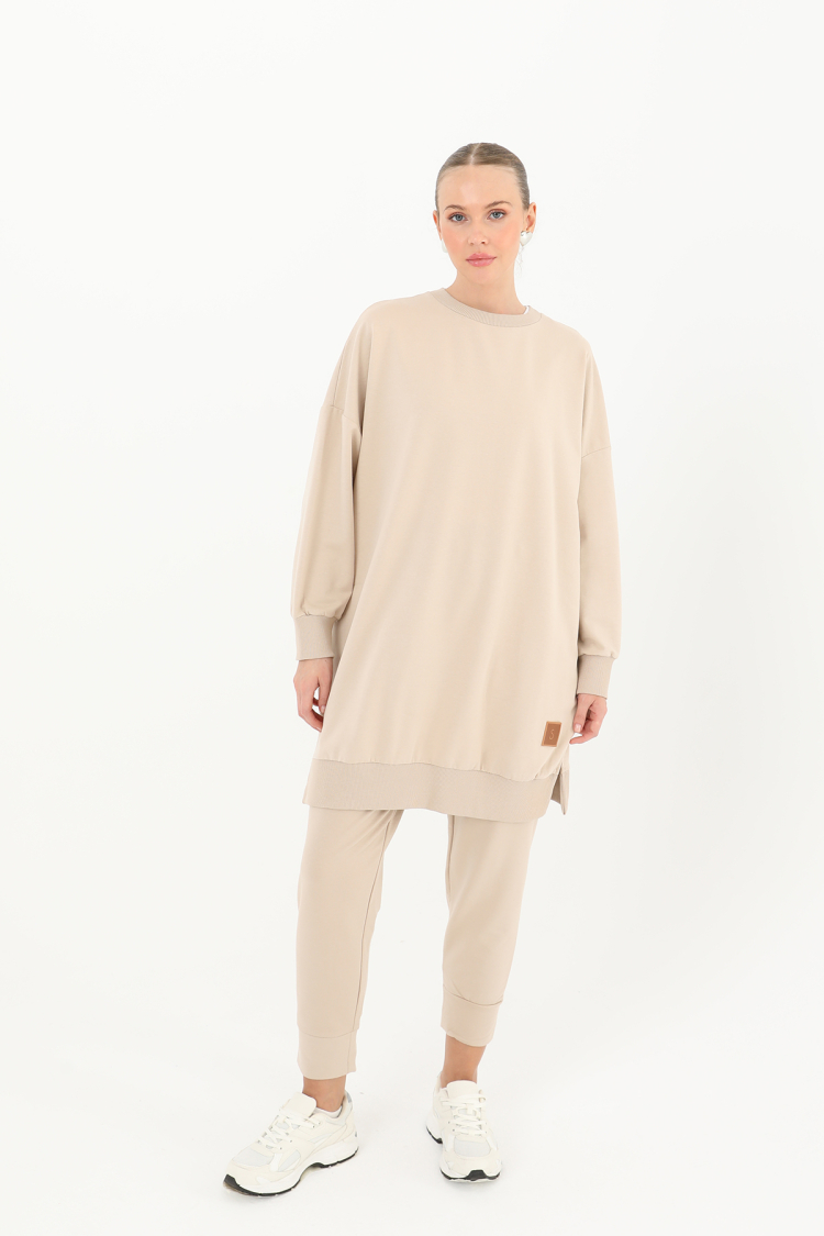 Women's Basic Tunic - Beige - SOUL - Globality Store - Women Clothes Wholesale Turkey