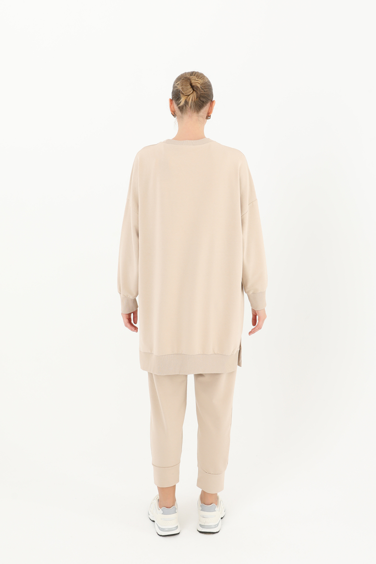 Women's Basic Tunic - Beige