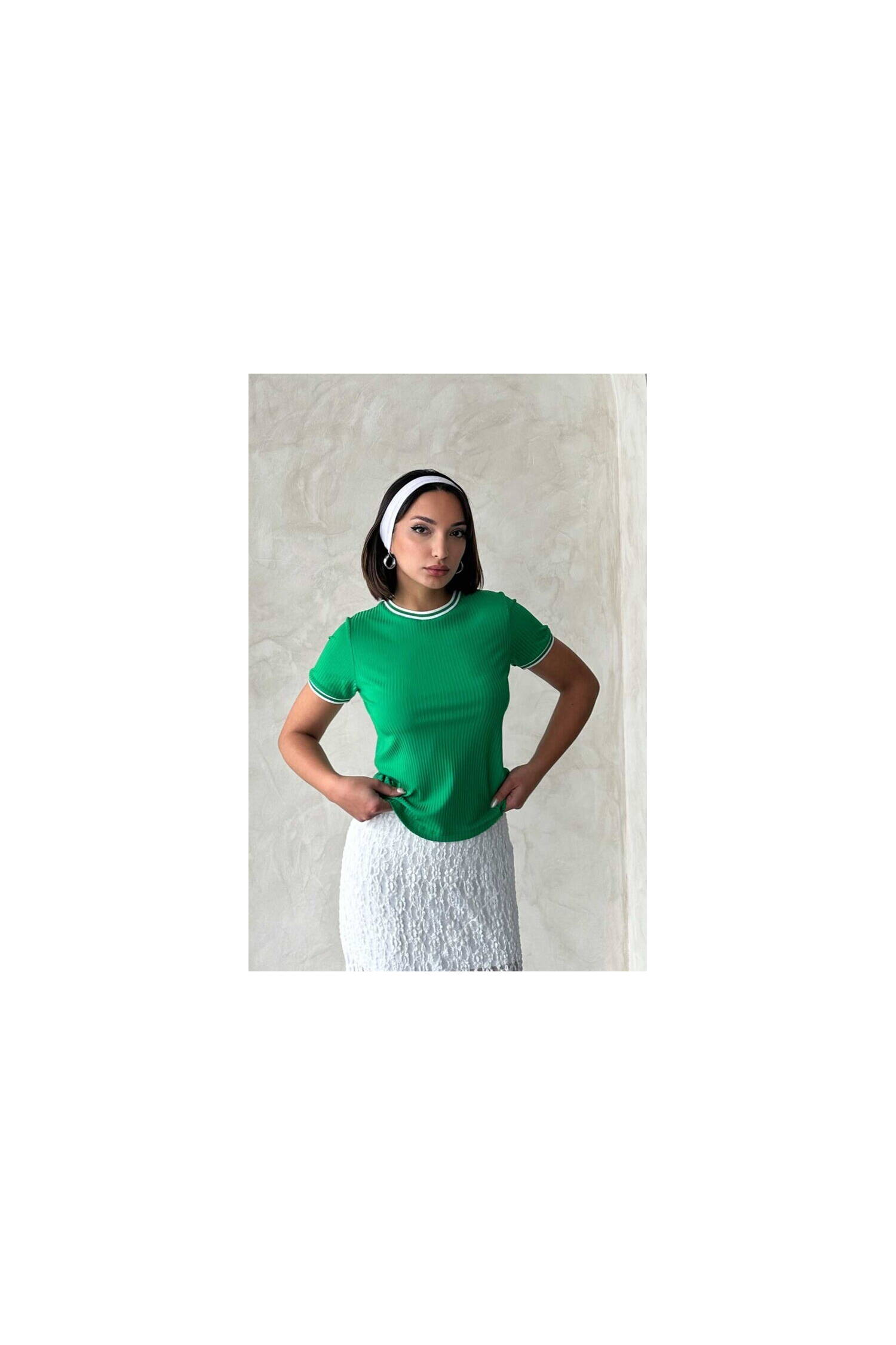 EmeraldCrew Neck Wholesale T-Shirt - Brand: Topshow - Women's Clothing Wholesale - Globality Store