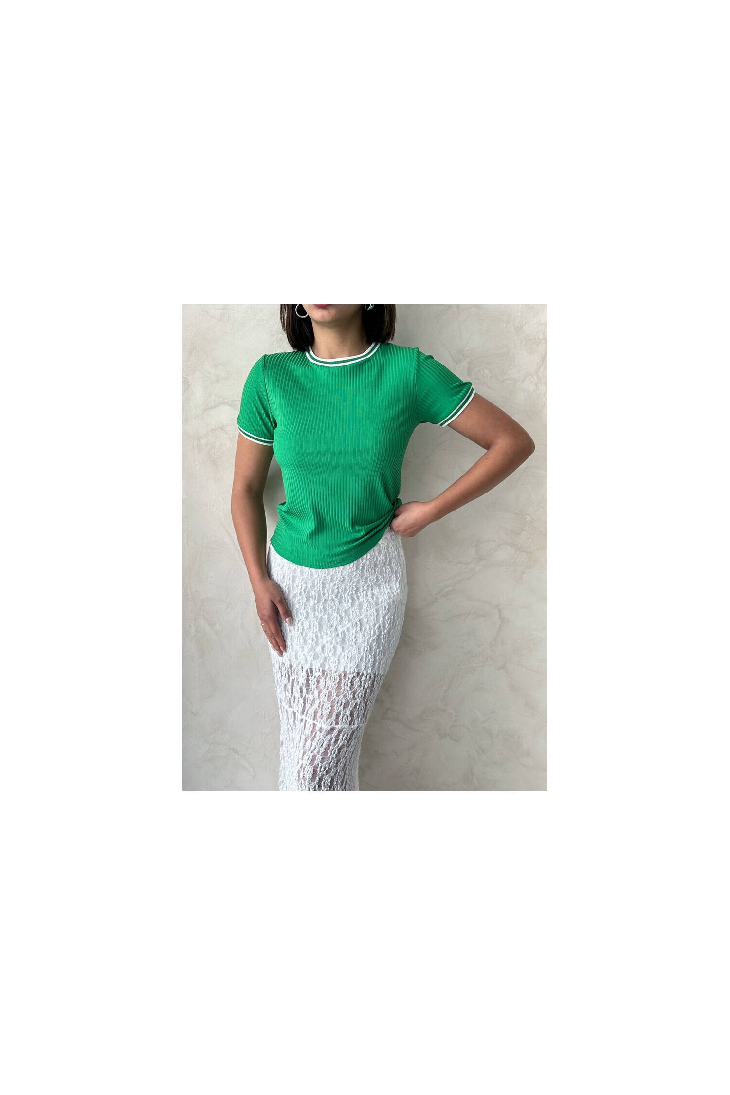 EmeraldCrew Neck Wholesale T-Shirt - Brand: Topshow - Women's Clothing Wholesale - Globality Store
