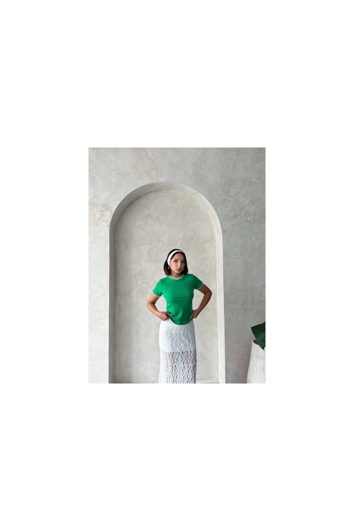 EmeraldCrew Neck Wholesale T-Shirt - Brand: Topshow - Women's Clothing Wholesale - Globality Store