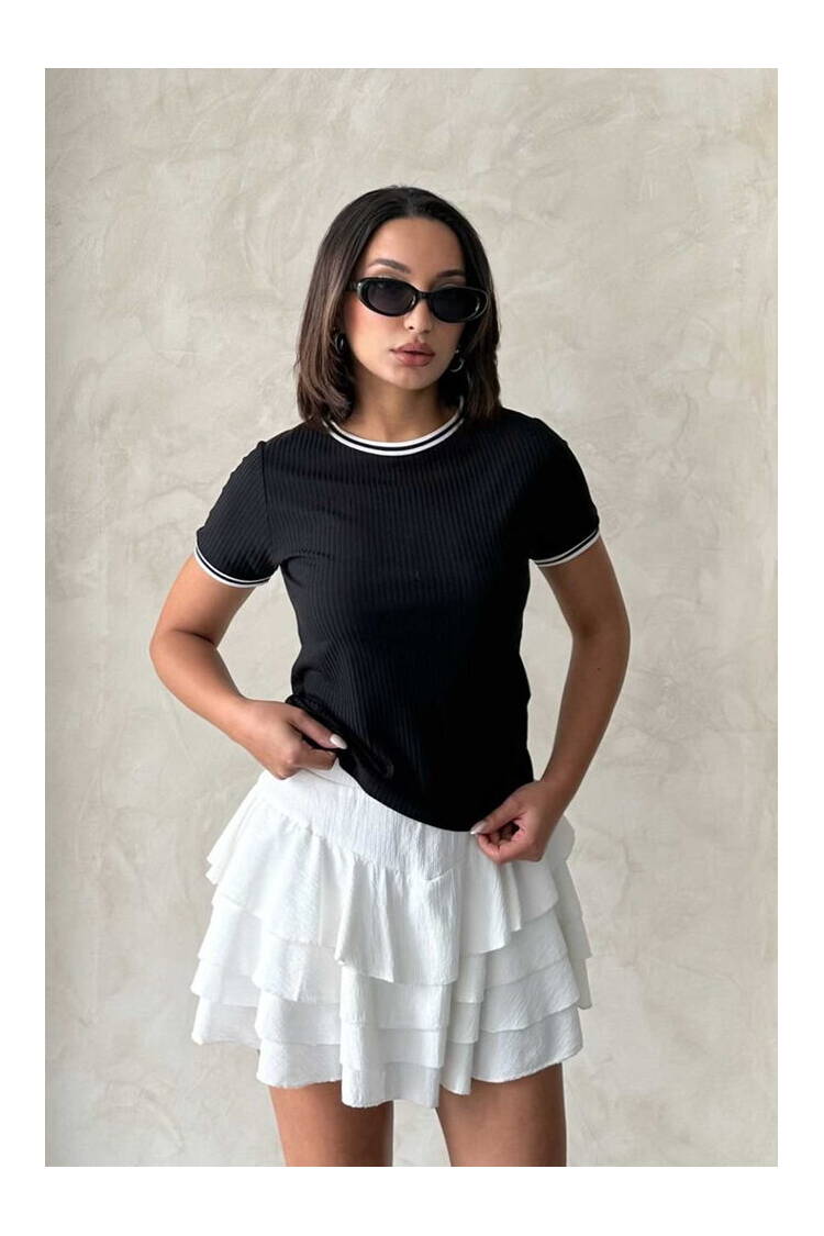 BlackCrew Neck Wholesale T-Shirt - Brand: Topshow - Women's Clothing Wholesale - Globality Store