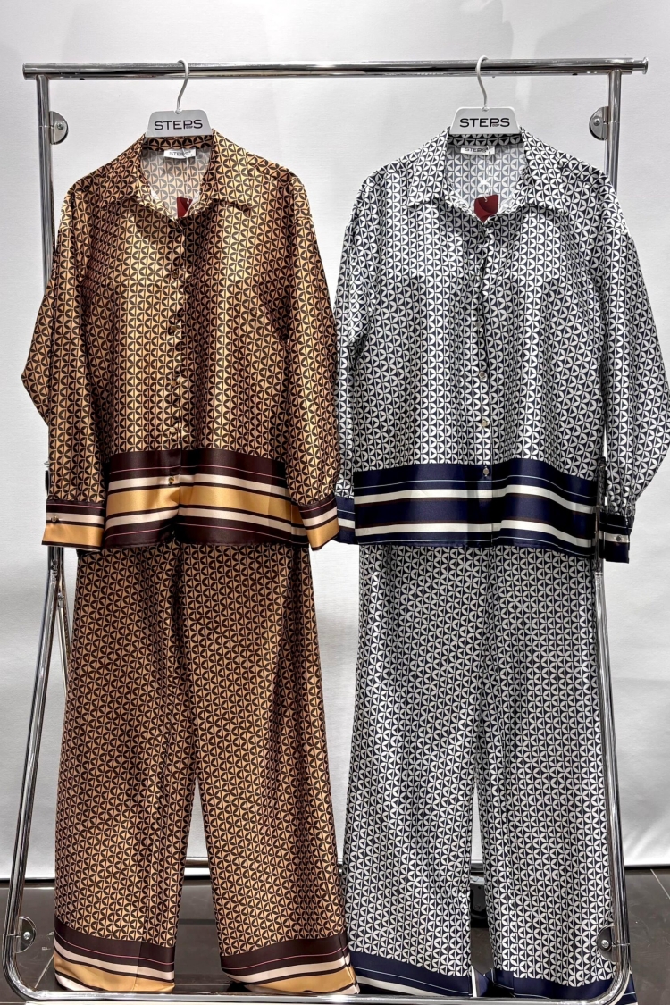 Patterned Shirt - STEPS - Globality Store - Women Clothes Wholesale Turkey