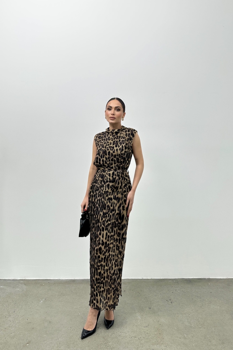 Pleated Dress - Multicolor