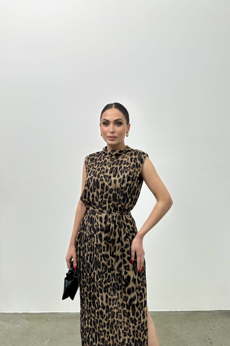 Pleated Dress - Multicolor
