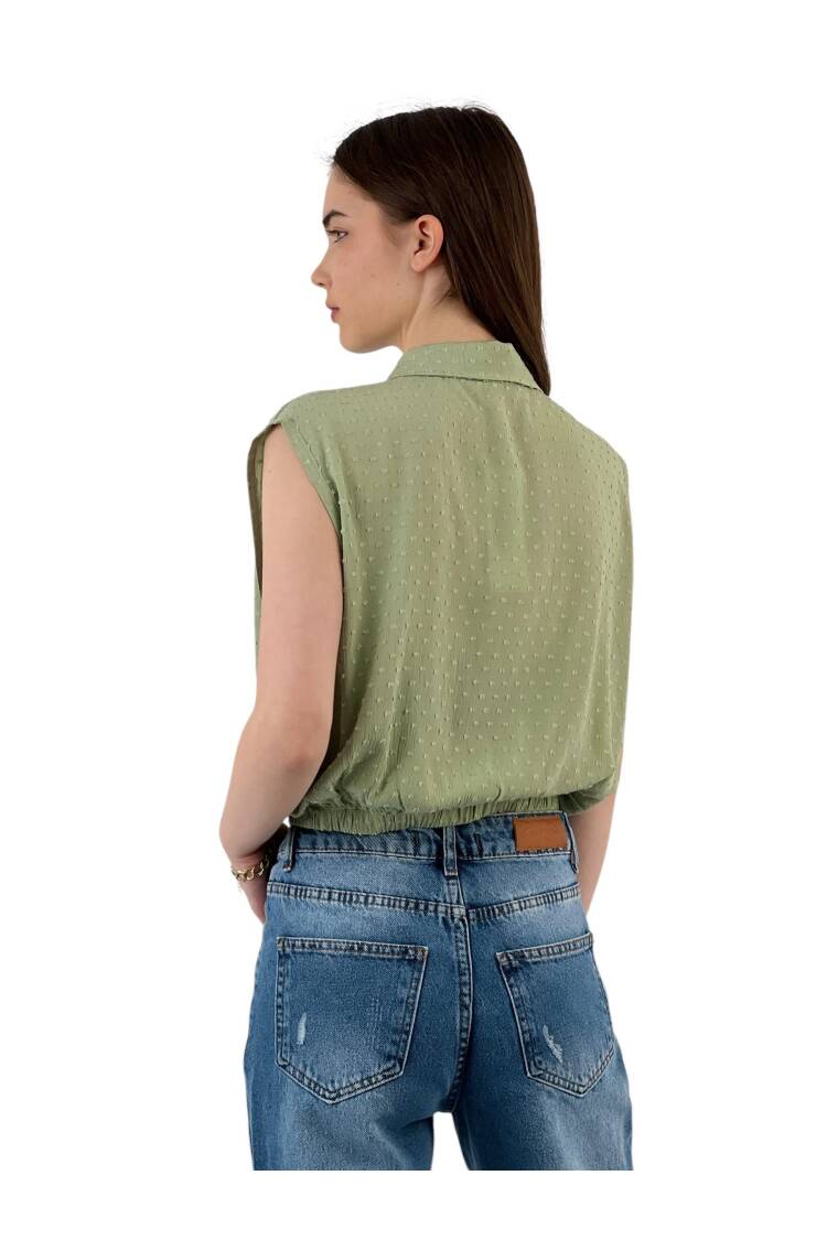 Textured Sleeveless Shirt - Summer Chic