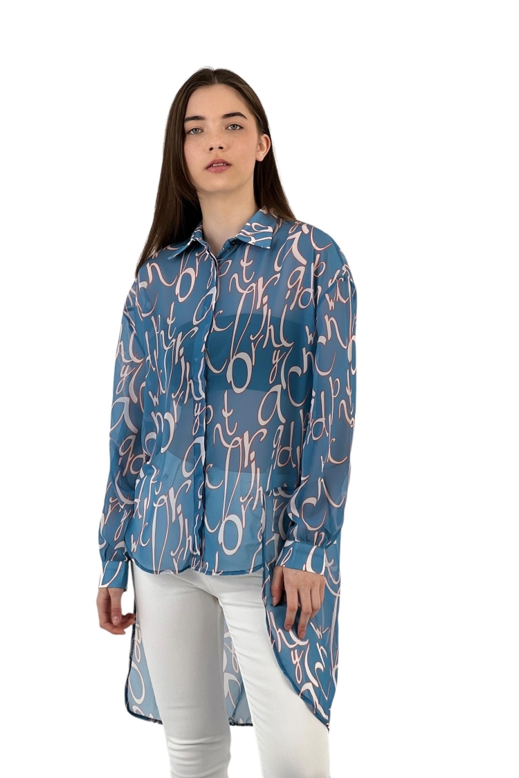 Long Chiffon Shirt