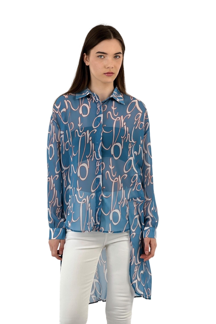 Long Chiffon Shirt
