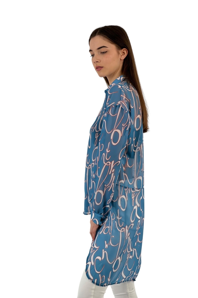 Long Chiffon Shirt