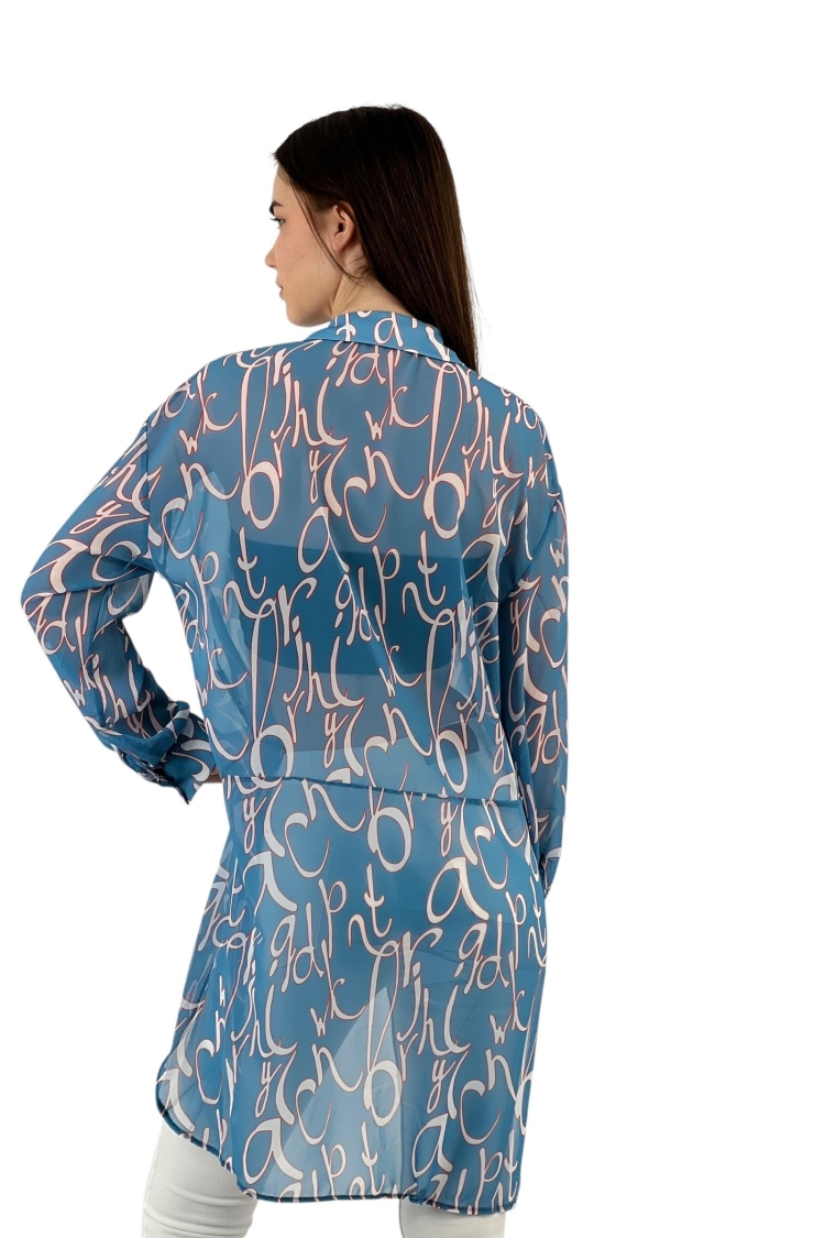 Long Chiffon Shirt