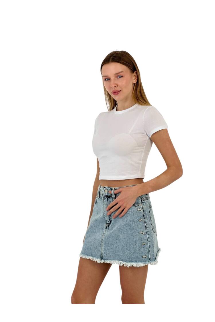 Tshirt - MISS POEM - Globality Store - Women Clothes Wholesale Turkey