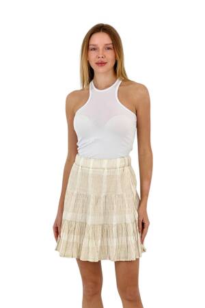 Linen Pleated Skirt - MISS POEM - Globality Store - Women Clothes Wholesale Turkey