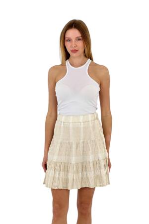 Linen Pleated Skirt - MISS POEM - Globality Store - Women Clothes Wholesale Turkey
