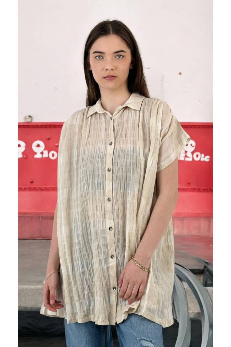 Short Sleeve Shirt - MISS POEM - Globality Store - Women Clothes Wholesale Turkey