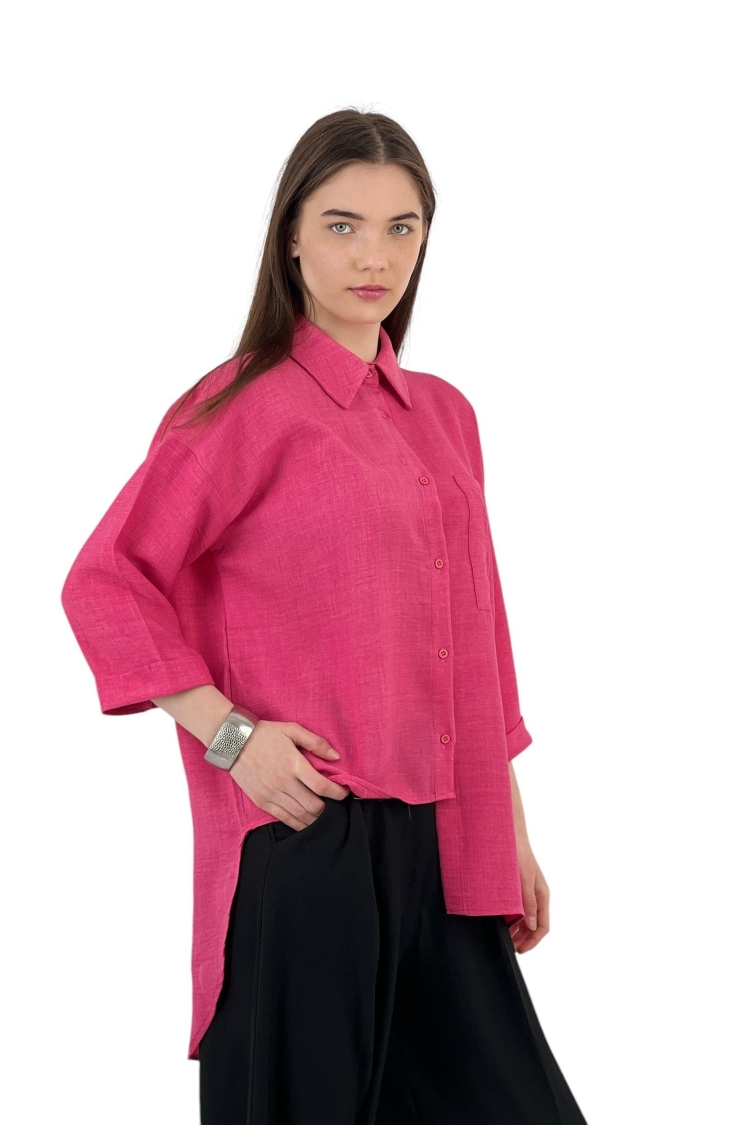Cutout Draped Shirt
