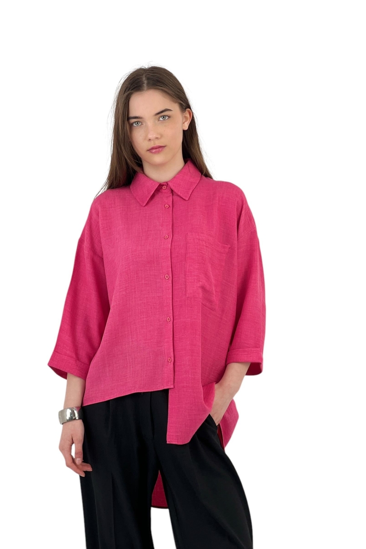 Cutout Draped Shirt