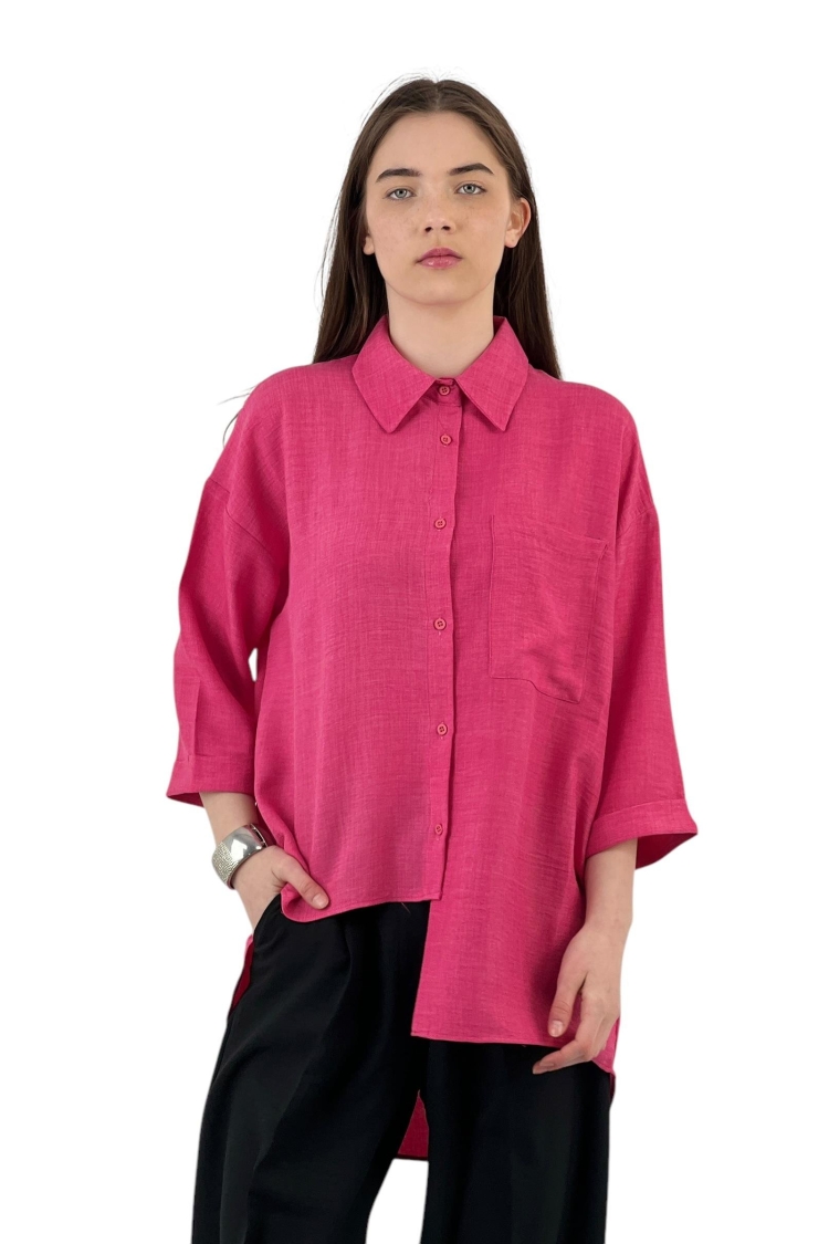 Cutout Draped Shirt