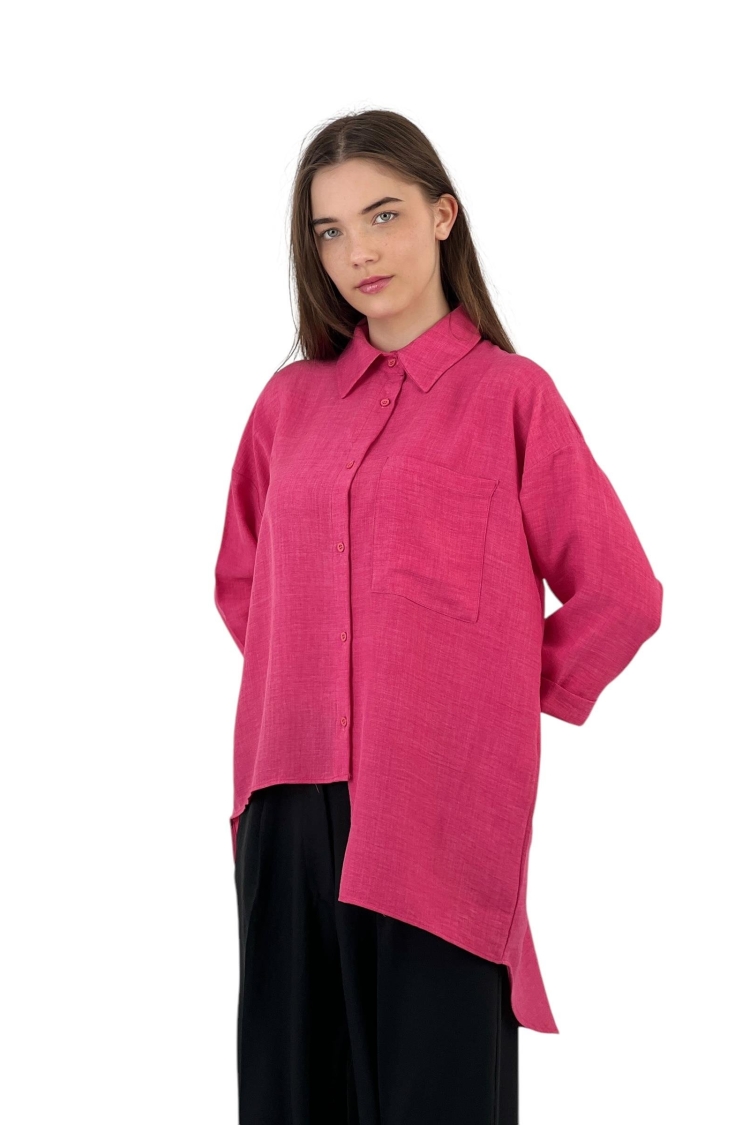 Cutout Draped Shirt