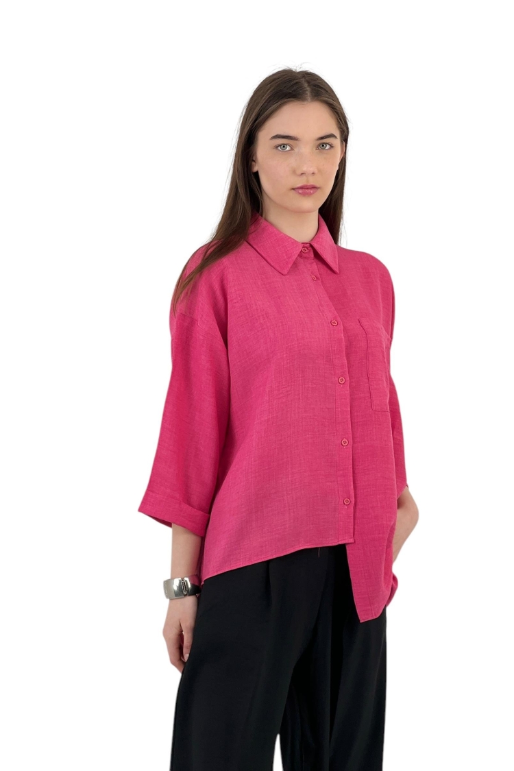 Cutout Draped Shirt