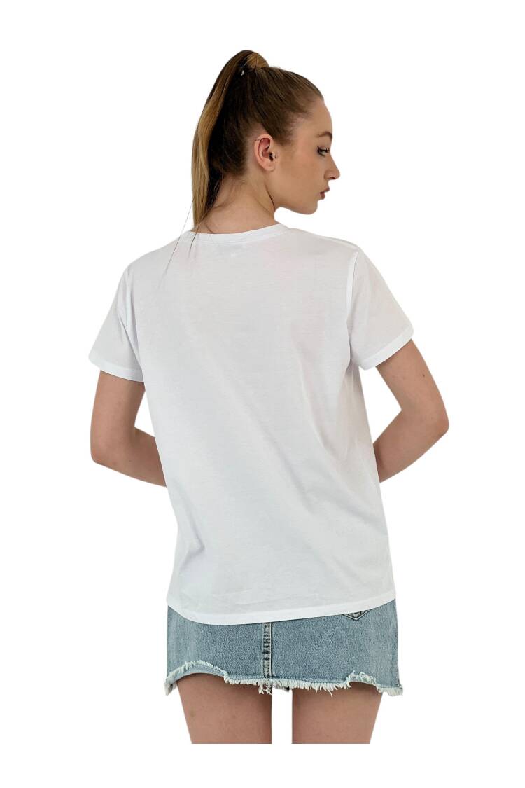 With Silver Wings Printed Black T-shirt