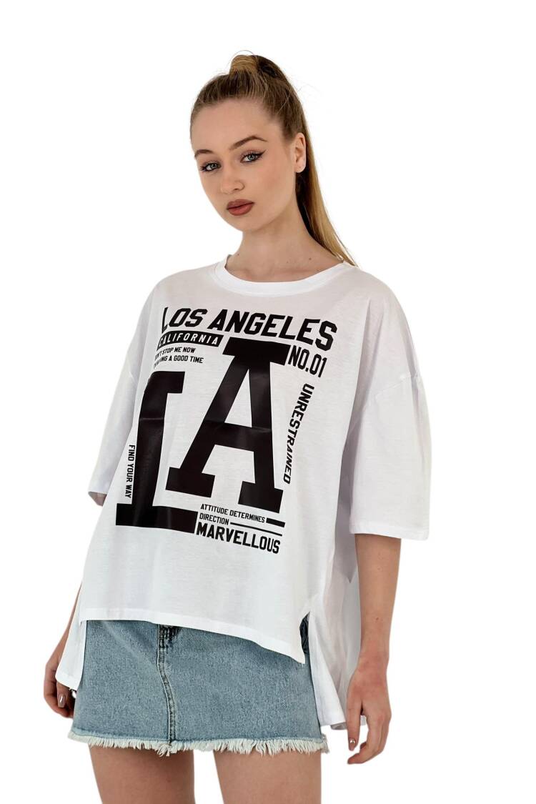 La Printed T-Shirt — Black &
