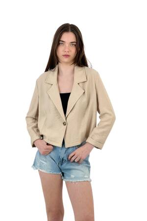 Short Cut Double-breasted Jacket Complementing Elegance - MISS POEM - Globality Store - Women Clothes Wholesale Turkey