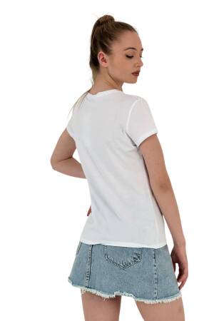 Fruit Printed Short Sleeve Summer Black T-shirt - MISS POEM - Globality Store - Women Clothes Wholesale Turkey