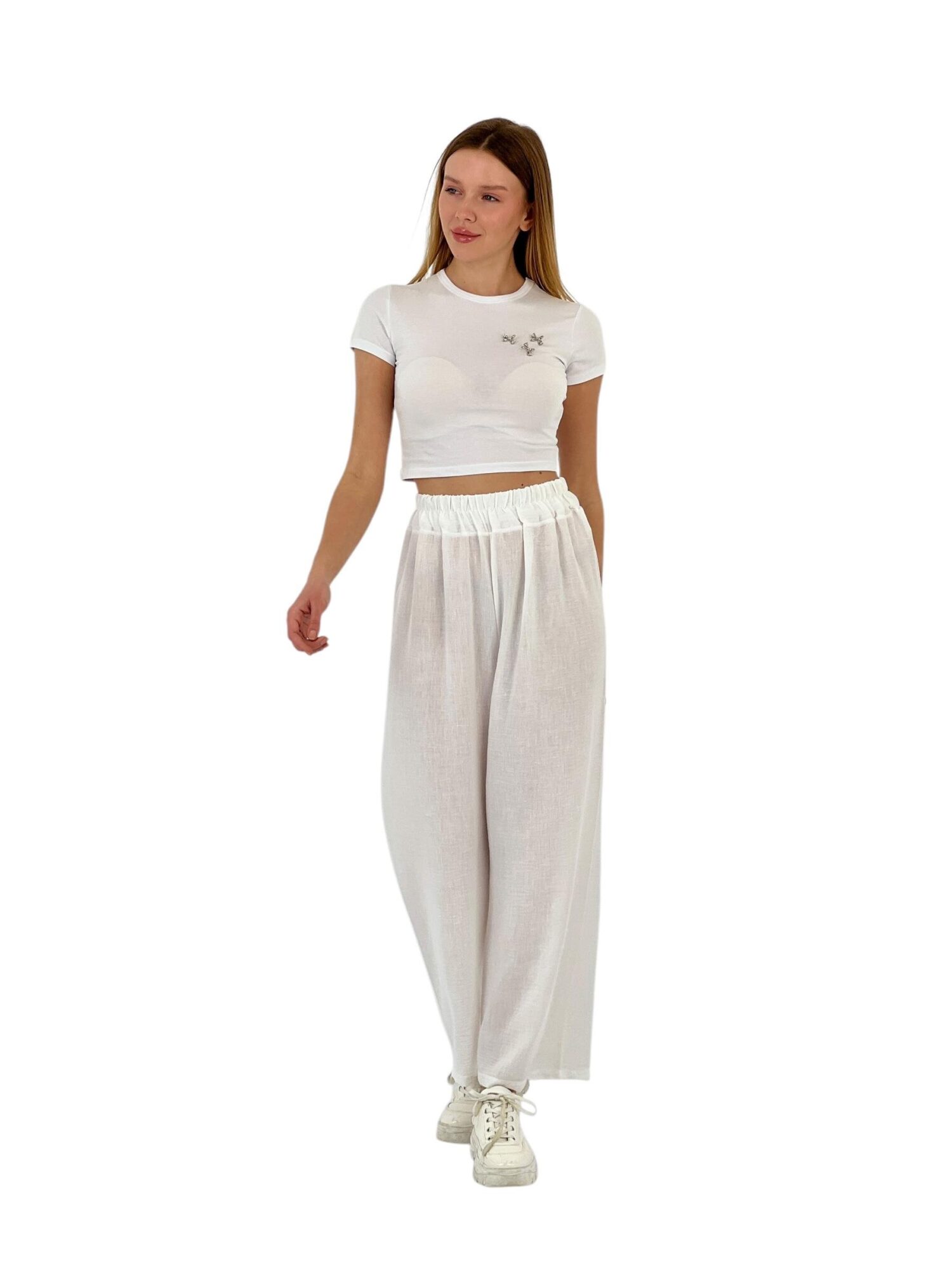Plain Linen Loose Hanger. - MISS POEM - Globality Store - Women Clothes Wholesale Turkey