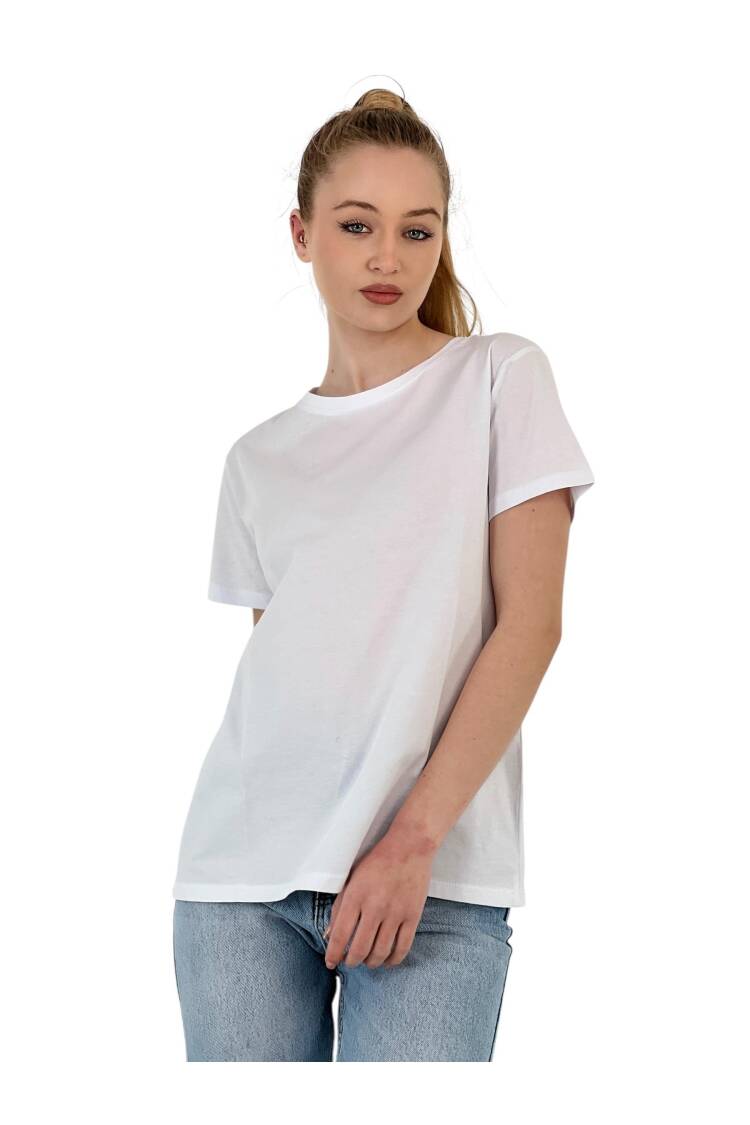 Short Sleeve Cotton T-Shirt - MISS POEM - Globality Store - Women Clothes Wholesale Turkey