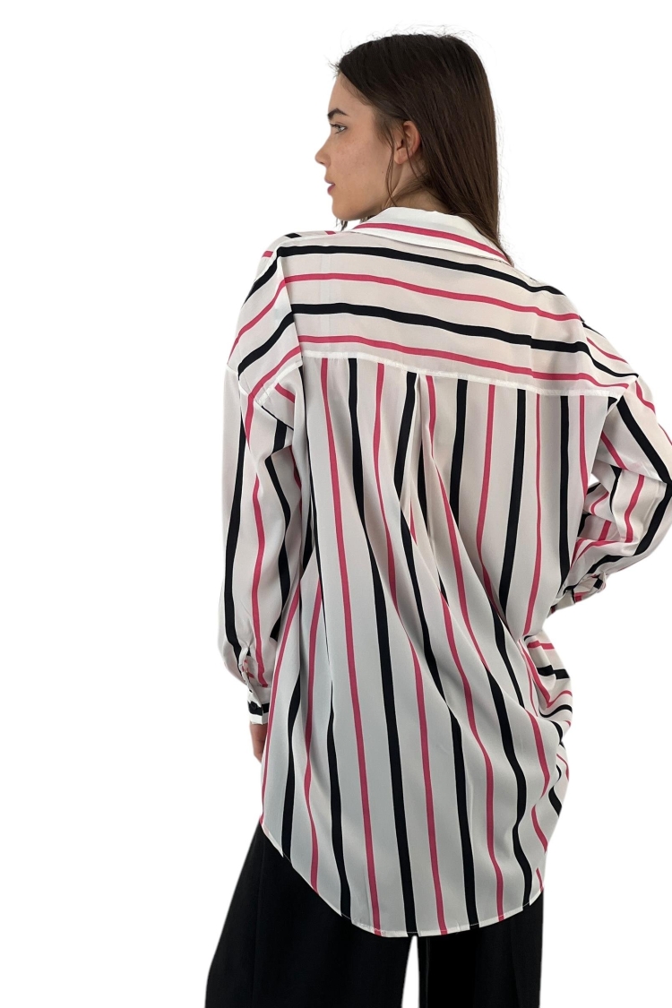 Striped Oversized Shirt - Two Color Options