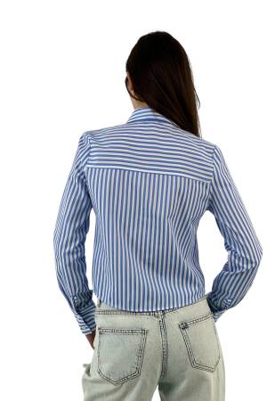 Striped Long Sleeve Shirt - MISS POEM - Globality Store - Women Clothes Wholesale Turkey