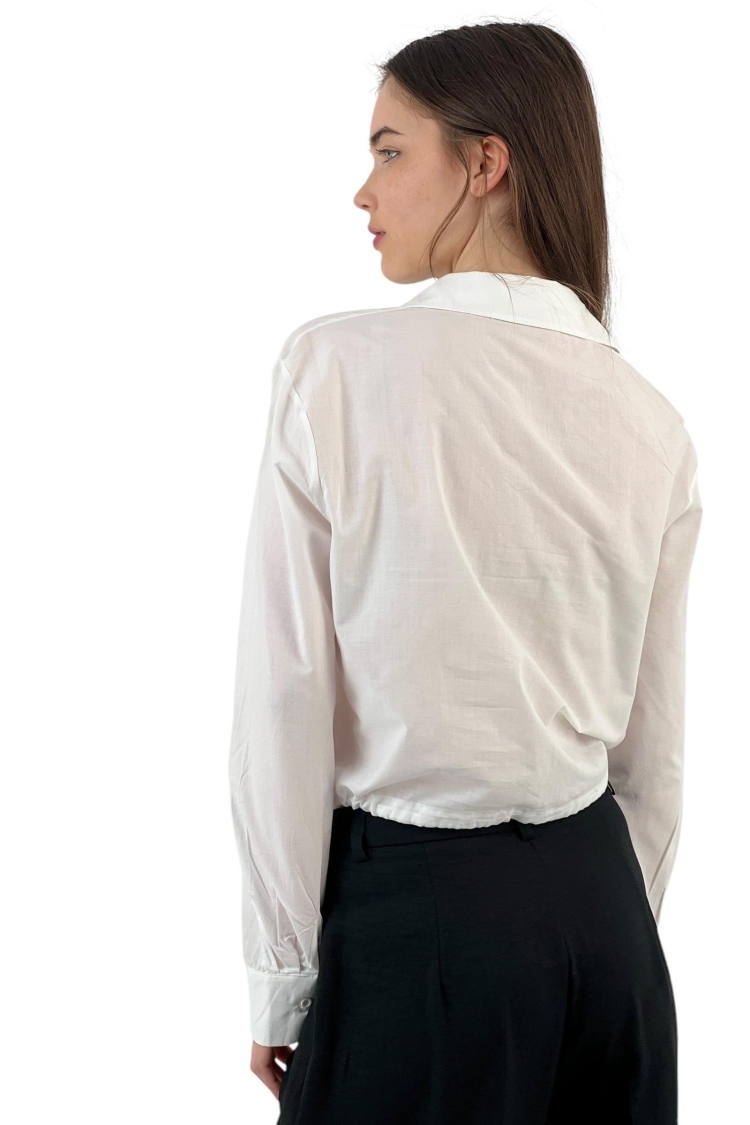 Ruffle Detailed Lace-up Shirt - Four Color Options