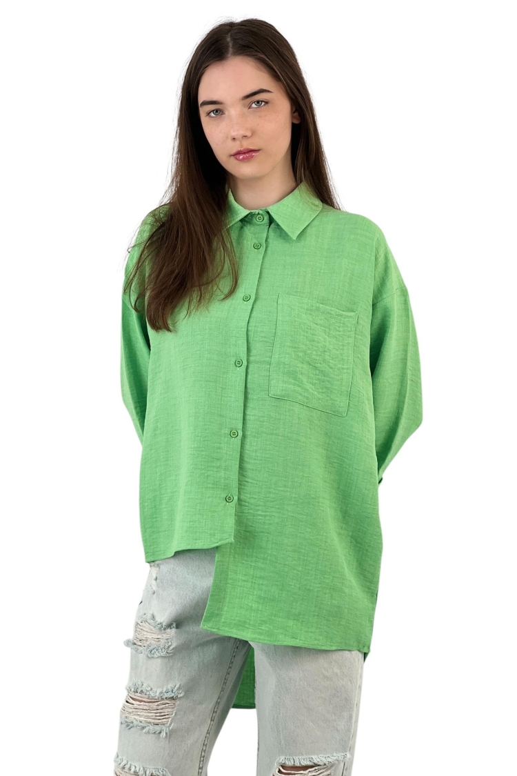 Cutout Draped Shirt