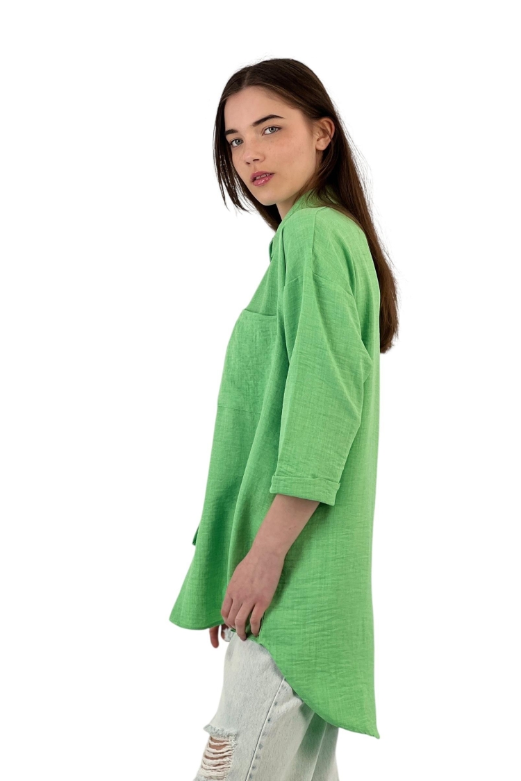 Cutout Draped Shirt