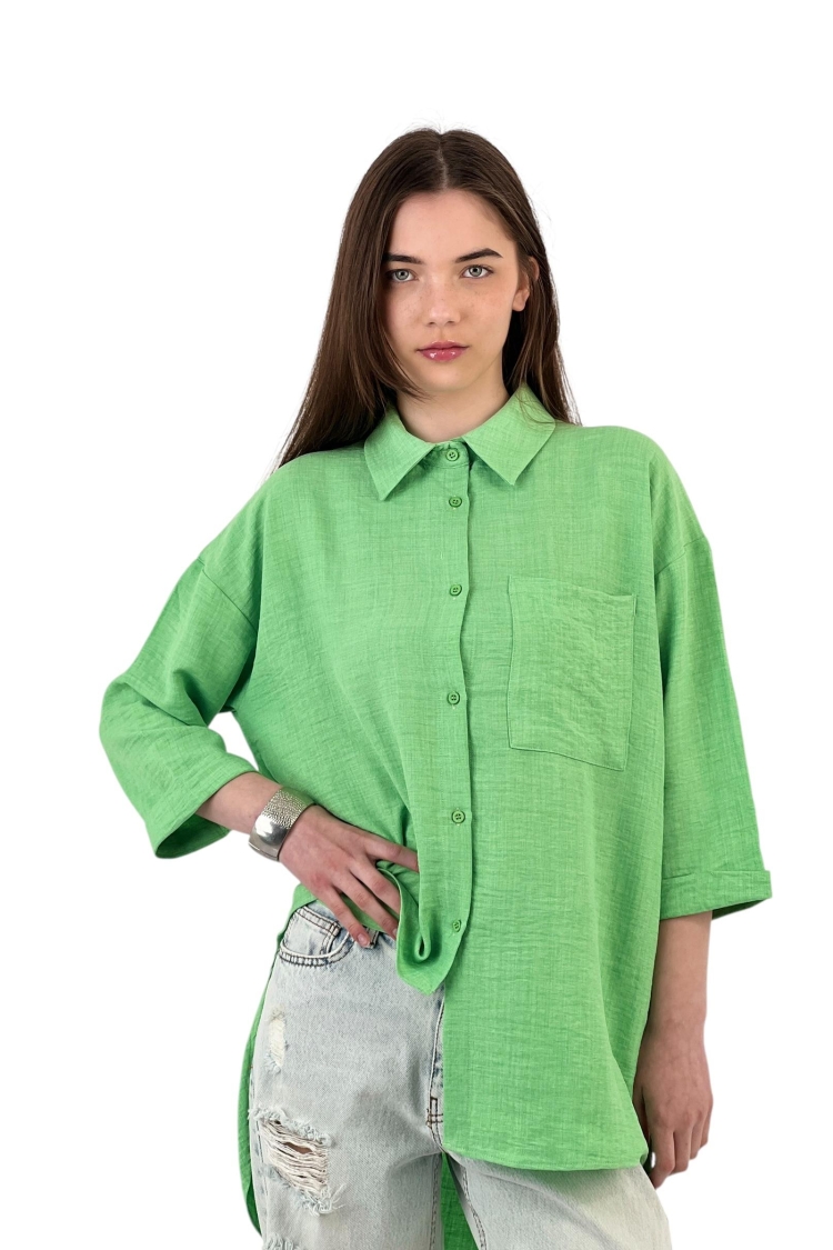 Cutout Draped Shirt