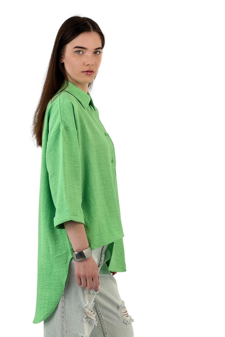 Cutout Draped Shirt