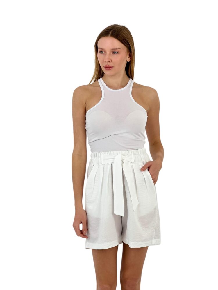 Belted High Waist Shorts