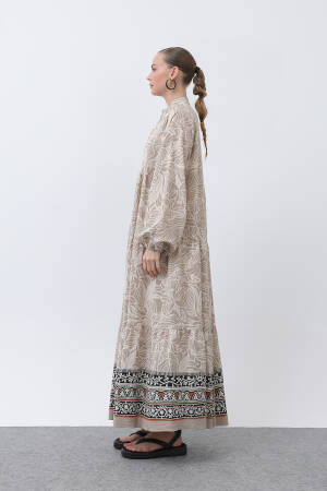 Women's Patterned Dress - SOUL - Globality Store - Women Clothes Wholesale Turkey