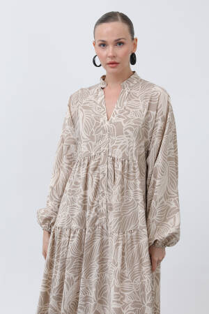 Women's Patterned Dress - SOUL - Globality Store - Women Clothes Wholesale Turkey