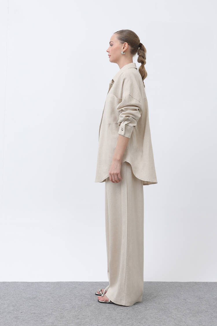 Women's Basic Linen Shirt