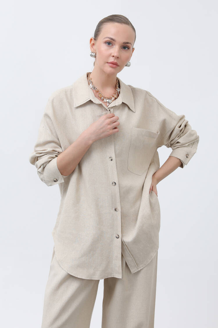 Women's Basic Linen Shirt