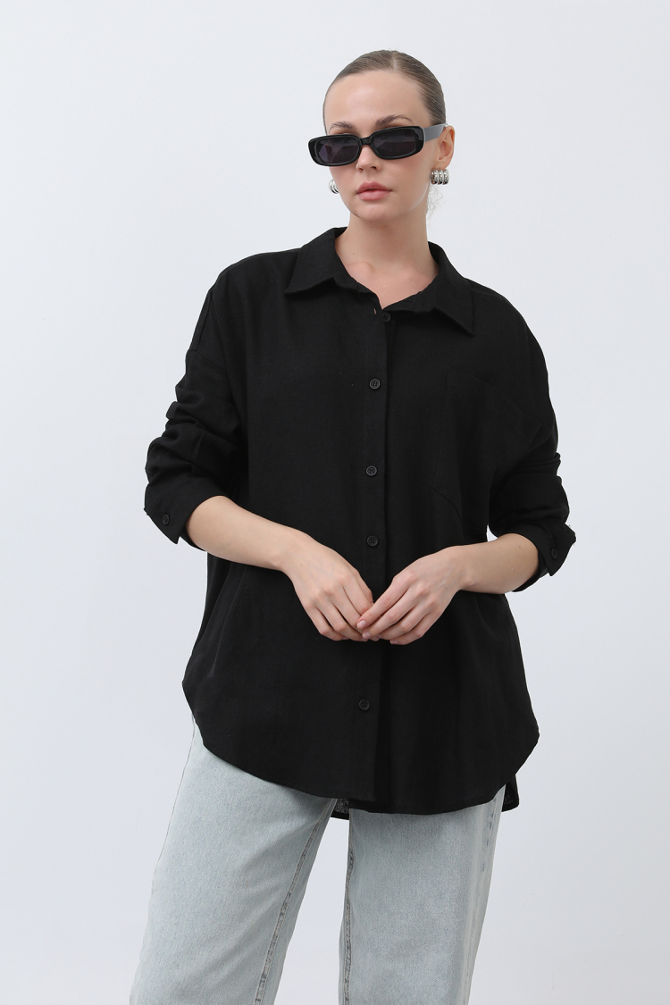 Women's Basic Linen Shirt