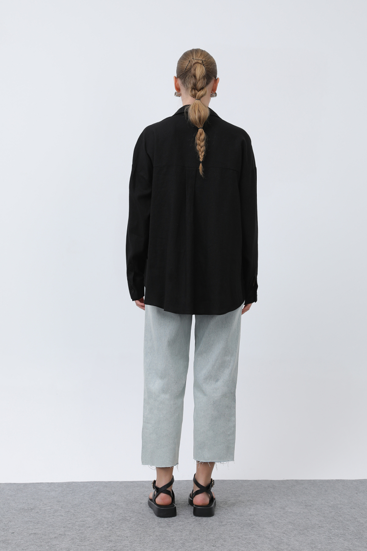 Women's Basic Linen Shirt