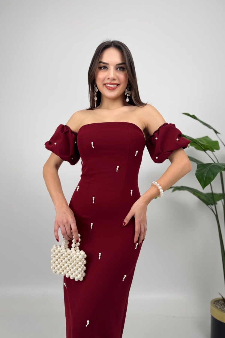Prevents Pearl Detail Design Dress